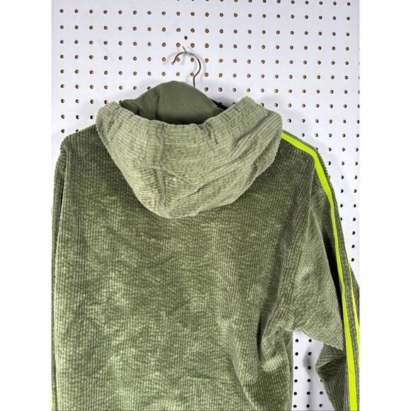 ADIDAS X Ivy Park IVP Hoodie Wild Pine Green Corduroy oversized size 2XS - Picture 6 of 8